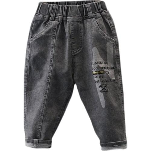 Hot Sale Boys Jeans 2-7 years old Spring Autumn Cotton Washed Kids Jeans Pants for Baby Boys Jeans Child Leisure Toddler Jeans