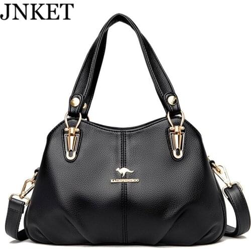 JNKET New Women PU Leather Ladies Sling Bag Shoulder Bag Casual Crossbody Bag