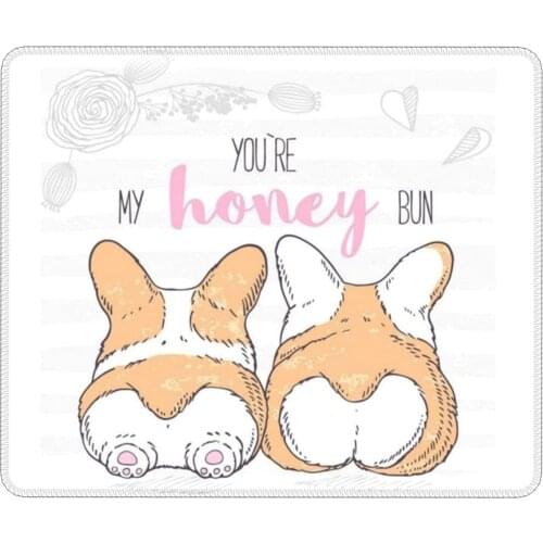 Mouse Pad Corgiorgi Butt Mousepad Anime Dog Non Slip Silicone Mouse Mat For Desk Laptop