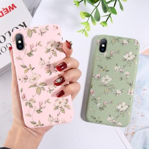Colorful Floral Leaves Phone Case For iPhone 11 Pro 7 8 6 6S Plus X XR XS Max 5s SE Flowers Soft TPU Silicone Back Cover