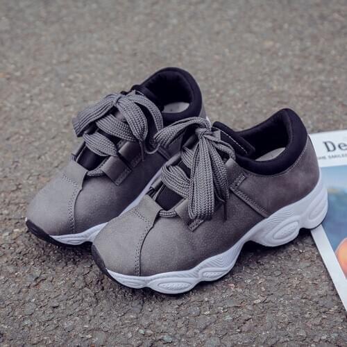 Autumn Winter Platform Sneakers Women Suede Comfortable Casual Shoes Woman Korean Fashion Ladies Shoes Zapatos De Mujer Z2-55