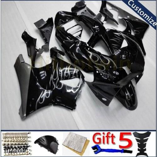 Motorcycle cowl For CBR919RR 1998 1999 CBR 919 RR 98 99 ABS plastic Fairings hull kit silver flames