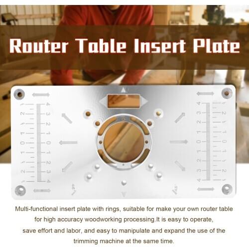 Router Table Insert Plate Trimmer Engraving Machine Tool Woodworking Benches Woodworking Tools Only for Bosch GKF550 RT0700C