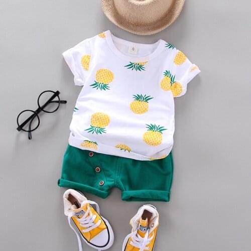Baby Boys Girls Clothes Clothing Casual Sets Kids Children Boy T-shirts + Pants Suits Summer Toddler Infant Casual Tracksuit