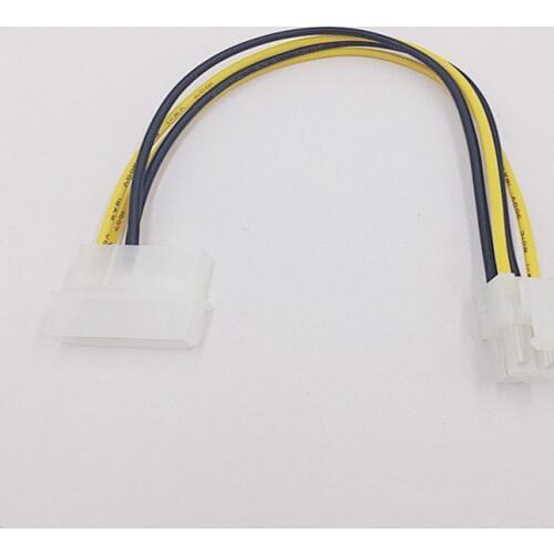 P3 4 Pin Power Supply to P4 12V Converter Cable Adapter USB SATA Cable USB Riser Card 4Pin Connector DVI-D VGA Dual PSU Cables