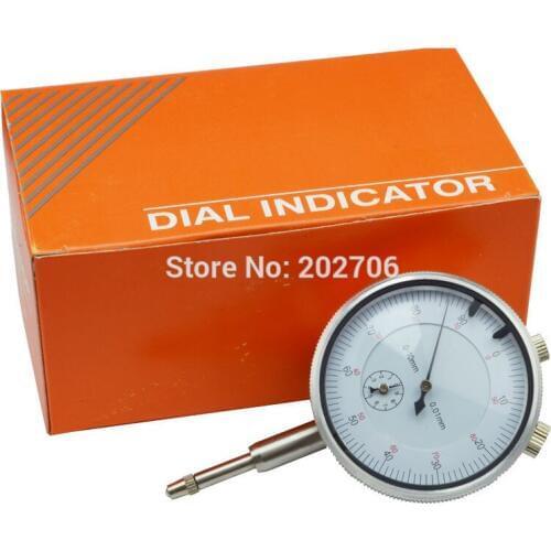 Precision 0.01mm Dial Indicator Gauge 0-10mm Meter Precise 0.01mm Resolution Indicator Gauge mesure instrument Tool dial gauge