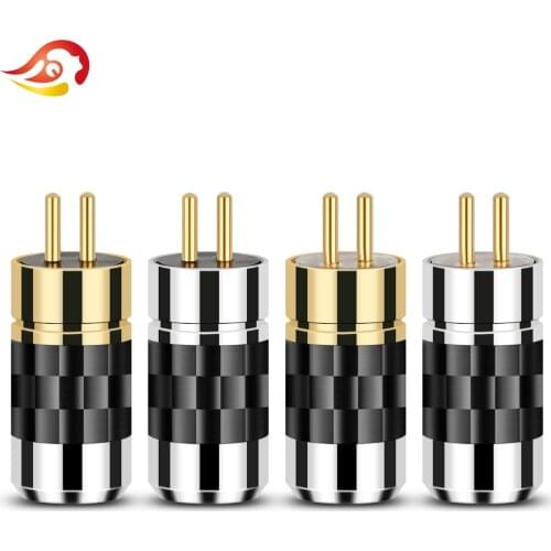 QYFANG Aluminum Alloy Earphone Plug Carbon Fiber 0.78mm Pin Audio Jack Wire Connector Adapter For W4R JH11 JH16PRO Headphone