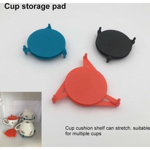 Adjustable Coffee Cup Stacker Cup Pad Retractable Mug Organizer Stacker Cups Household Use Storage Stacker Shelf For Cups