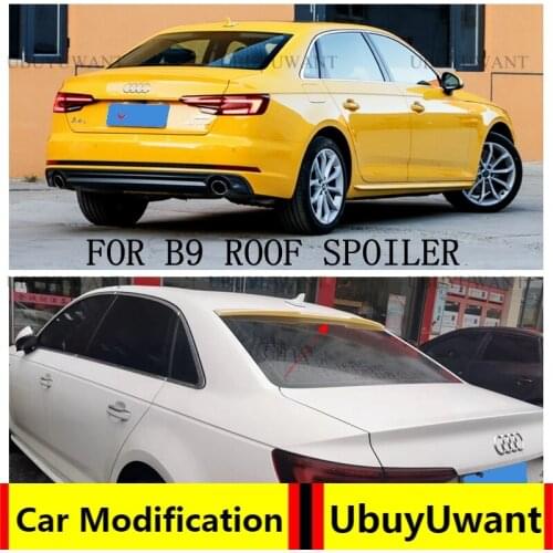 UBUYUWANT For AUDI B9 NEW A4 2016 2017 2018 2019 ABS Primer Rear Roof Spoiler Tail Trunk Boot Wing Decoration Car Styling