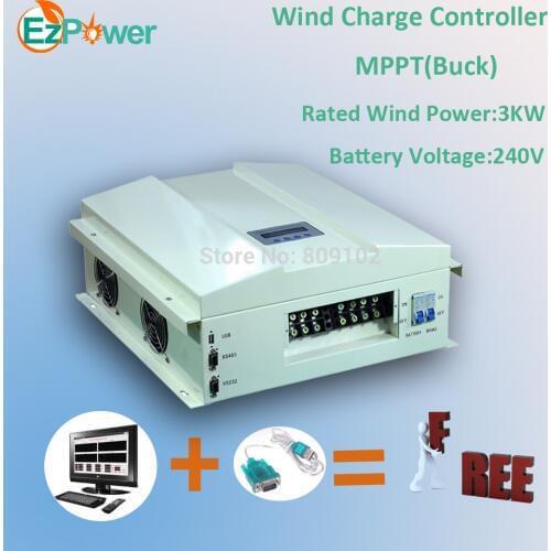 3KW 240V MPPT wind controller (Buck) , RS communication, LCD display