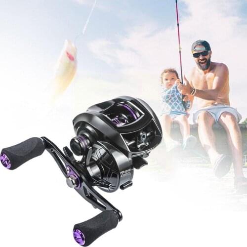8KG Max Drag Baitcasting Reel 7.2:1 High Speed Fishing Reel Fishing 48 In Reel Environment Ocean Hours Reel For Bass Y1G3