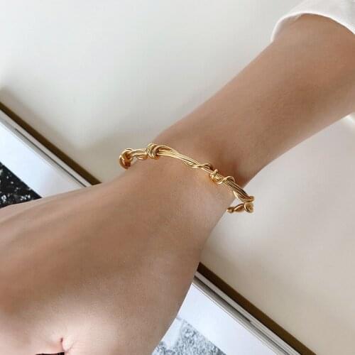 925 Sterling Silver Trendy Bracelet for Women Creative Simple Geometric Chain Birthday Party Jewelry Gifts