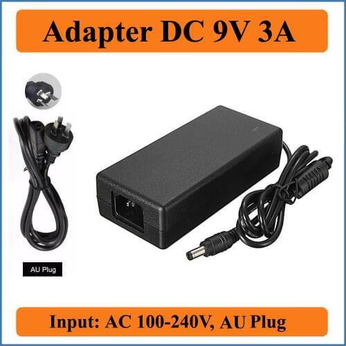 9V 3A AU Plug AC DC Adapter AC/DC Worldwide AC100V-240V to DC9V 3000mA Converter Adaptors Power Supply charger 5.5mm x 2.1-2.5mm
