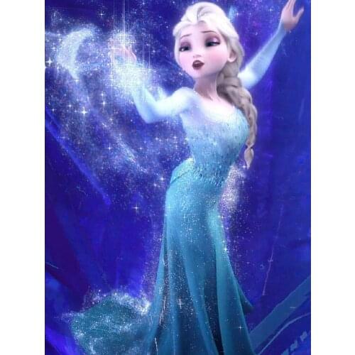 Disney 5D DIY Diamond Painting Multi-princess "castle Background" Full Circle Diamond Embroidery Handmade Crafts Ornaments