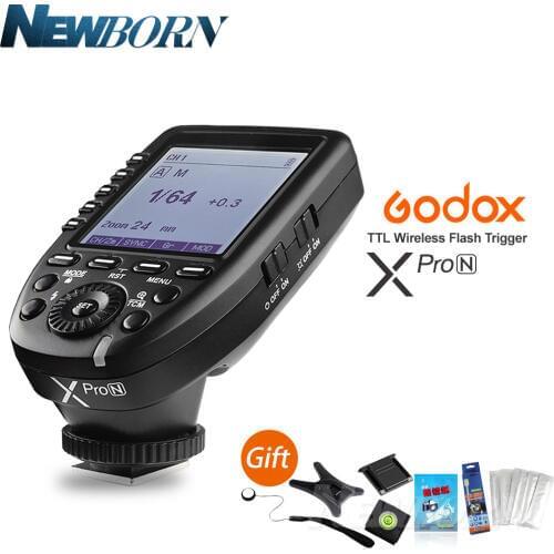In Stock Godox Xpro-N i-TTL II 2.4G Wireless Trigger High Speed Sync 1/8000s X system with LCD Screen Transmitter For Nikon DSLR