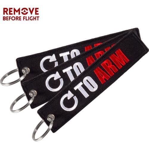 Car Keychain Embroidery Go to Arm Key chain Fashion Motorcycles Keyring For Chaveiro Para luggage tag Aviation Gift 3PCS/LOT