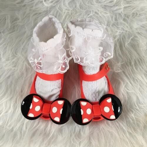 Mini Melissa Childrens jelly shoes Polka Dot Bow summer Sandals Girls dot bowknot 2020 Princess Comfortable Toddler beach