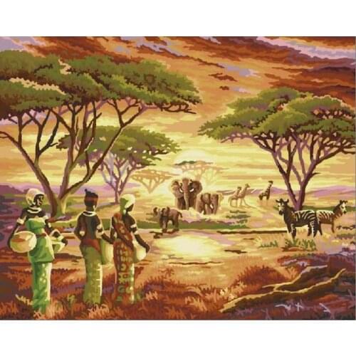 GATYZTORY Frame DIY Painting By Numbers Figure HandPainted Oil Painting Drawing On Canvas Unique Gift Home Decoration