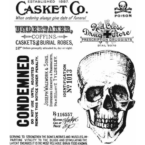 Halloween Rest In Peace Skull Metal Cutting Dies Stamps Scrapbook Diary Secoration Embossing Template DIY Card Handmade 2021 New