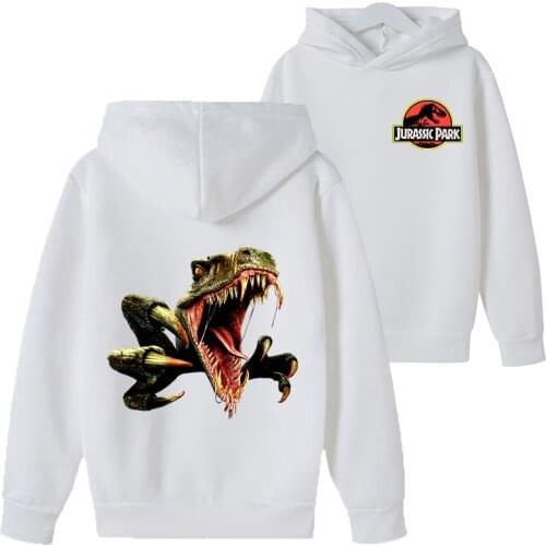 Dinosaur print jurassic park hoodies for girls 14 years old boys clothes sweatshirts winter kids top girls sport outfit children