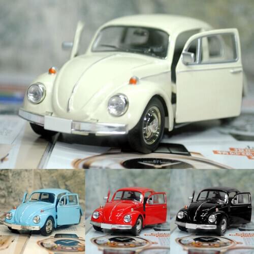 New Lovely Vintage Beetle Car Children Toy Diecast Pull Back Car Model Children Gift BoysToy Decor Cute Figurines