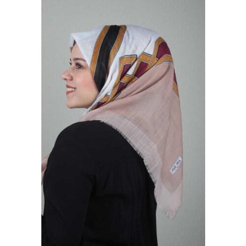 NUR SILK PATTERNED LINEN FLAMLI SCARF-DESEN-20-RENK-01