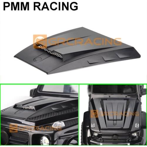 Hood PC plastic Front body cover Hidden car shell column + can flip cover For 1/10 RC Crawler Car Traxxas TRX4 G500 Trx6 G63