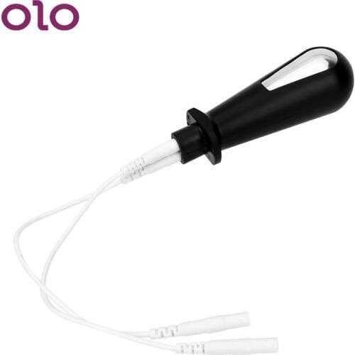 OLO Electric Shock Stimulator Anal Vaginal Plug Butt Plug Sex Toys For Men Women Masturbator Medical Themed Toys Erotic