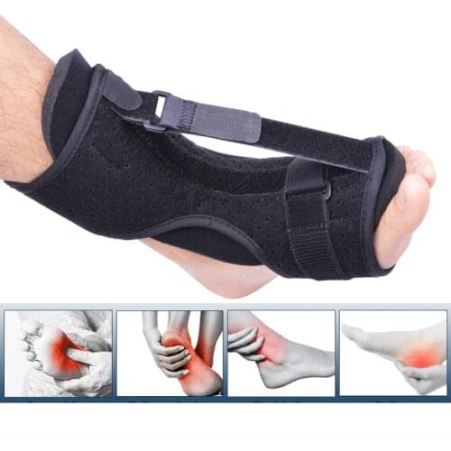 High Quality Adjustable Plantar Fasciitis Night Foot Splint Drop Orthotic Brace Elastic Dorsal Night Splint
