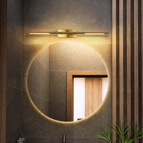 Mirror Front Wall Light Modern Led Lamp Nordic Sconce Lighting Indoor Bathroom Living Bedroom Kitchen 90-260v Decor Gold Light