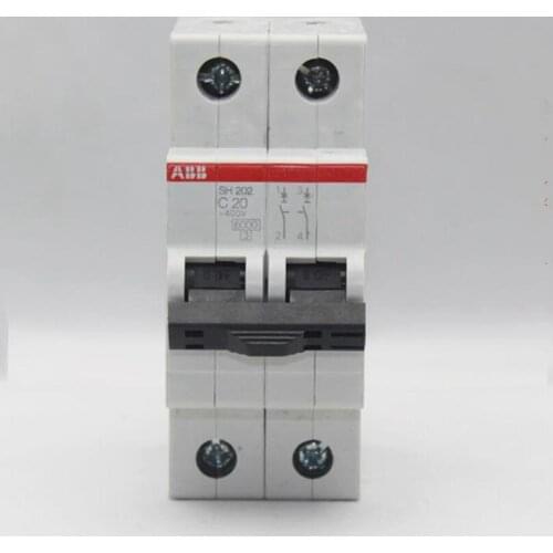 1PC New In Box For ABB Miniature Circuit Breaker SH202-C20 2P 20A free shipping