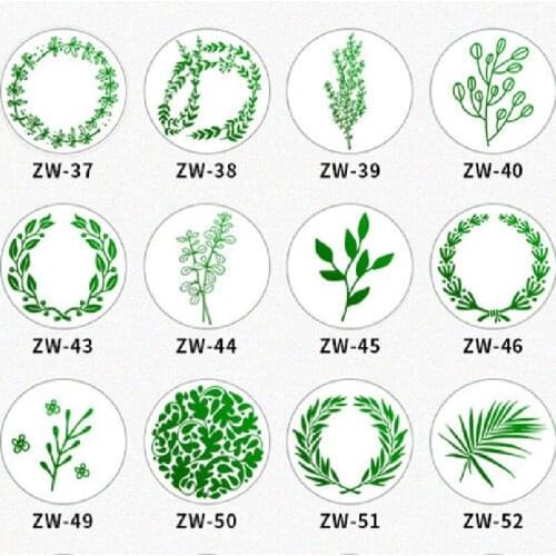 1pcs Plant Seal Flower Seal Wax Seal Stamp Retro Antique 25mm Sealing Wax Scrapbooking Stamps HEAD Wedding Decorative Invitation