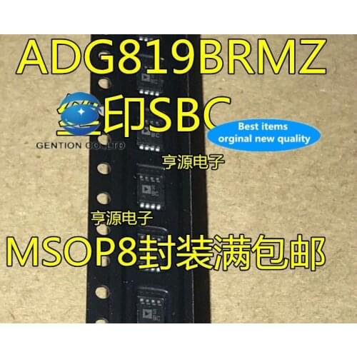 10PCS ADG819 ADG819BRM ADG819BRMZ ADG819B silk-screen SBC MSOP8 in stock 100% new and original