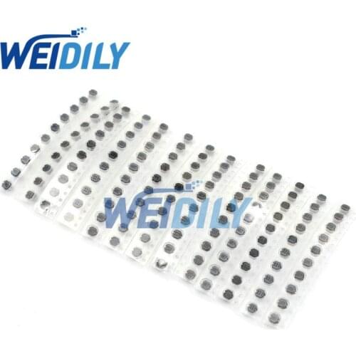 130PCS 13Values CD43 SMD Power Inductor Assortment Kit 2.2UH-470UH Chip Inductor CD43 Wire Wound Chip