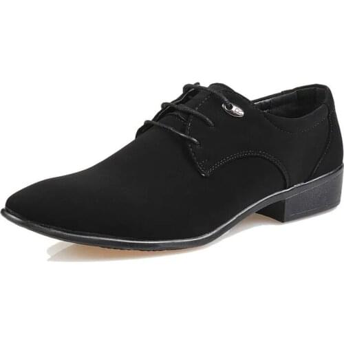 2020 Fashion Spring Autumn Men Casual Shoes Men Cavans Shoes Lace-up Pointed Toe Business Male British Style Dress Shoes New