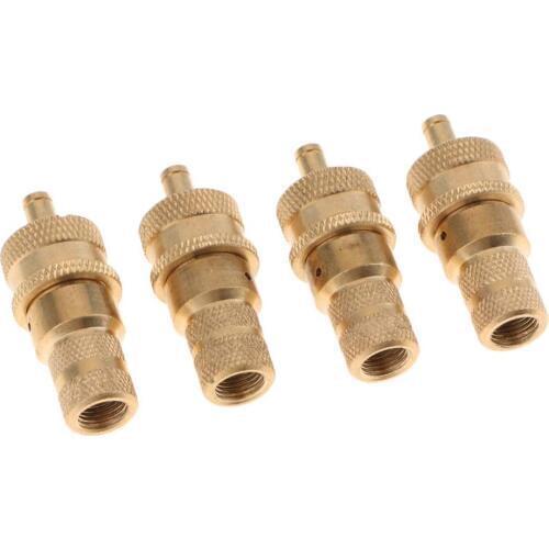 4Pcs/Pack Brass Tire Deflator Valve 6-30PSI 4WD Adjustable Automatic Pressure Tool For Car Truck