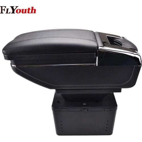 Car Armrest Box Central Content Storage Box Cup Holder Ashtray Interior Decoration Car-Styling For Nissan Kicks 2017 2018