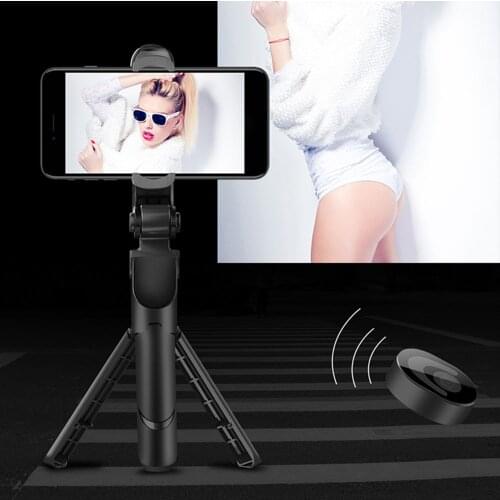Wireless Bluetooth Remote Control Selfie Stick With Tripod For Mobile Phone Desktop Stand Portable Stretchable Holder