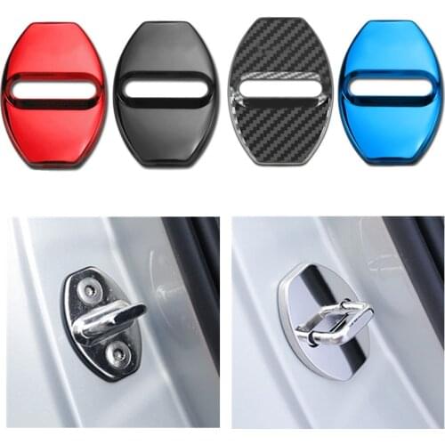 4pcs Car Styling Door Lock Covers for Volkswagen VW Golf 7 MK2 MK3 MK4 MK6 MK7 Protective and Decoration Car Sticker Accessories