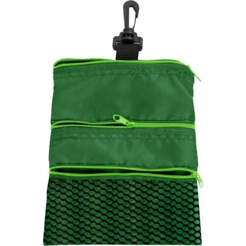 Black/Red/ Blue Portable Golf Ball Bags Holder Zipper Mesh Storage Training Supply Accessories Pouch Wholesale For Outdoor N0M4