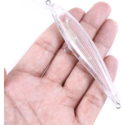 50pcs 11CM 11g blank nude baits crankbait Minnow bait Unpainted Lure Bodies Fishing bait
