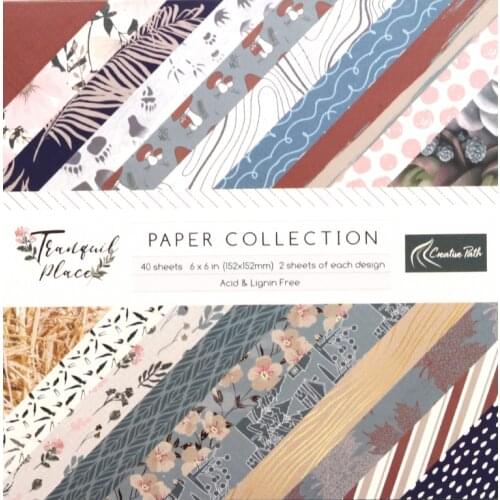 CRZCrafter 6"x6 Inch Scrapbooking Pattern Craft Designer Decorative Papers One Side Designs Background Origami Pack Acid Free