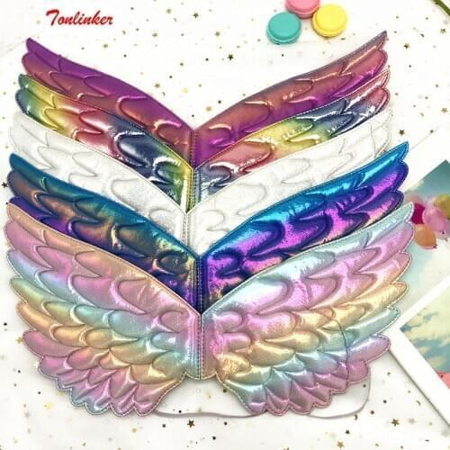 Unicorn Costume Purple Blue Unicorn Wings For Kids Girl Princess Fairy Wings Halloween Cosplay Costume Unicornio Accessories
