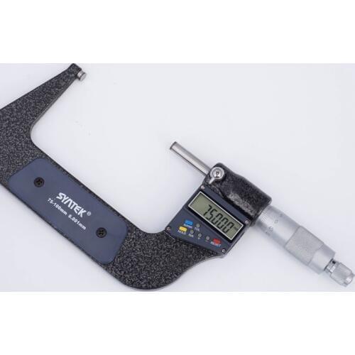 0.001mm Electronic Digital Micrometer 75-100mm Outside Micrometers Caliper Gauge Meter Reference Rod Free Shipping