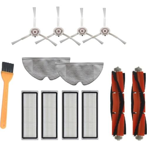 HEPA Filter Main Brush Side Brush Mop Cloth Cleaning Tool for Xiaomi Mijia 1C STYTJ01ZHM Robot Vacuum cleaner parts Accessories