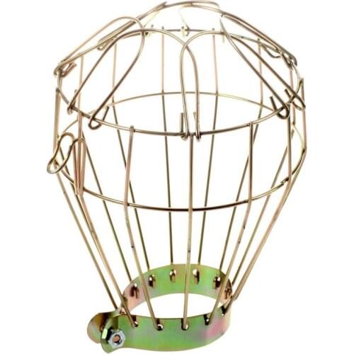 Iron Wire Bulb Cage, Clamp On, Old Look, Vintage Lighting, Steampunk