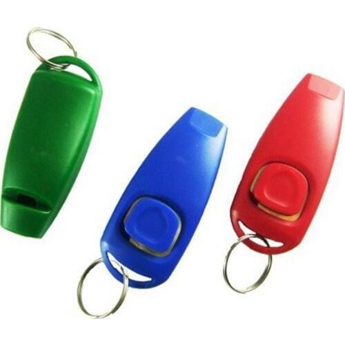 Click Dog Training Accessories Lovely Fashion Dog Click Clicker Training Products Clicker Dog Trainer Three Colors