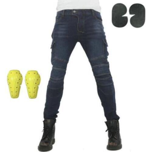 Four seasons men Motorcycle pants riding jeans shatter-resistant motorcycle brigade motorcycle pants equipment racing pants