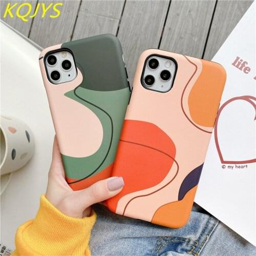 Geometric Pattern Soft Silicone Cover for iPhone 12 11 Pro Max Double-layer Shockproof Protective Case for iPhone11 12 XR Xs Max