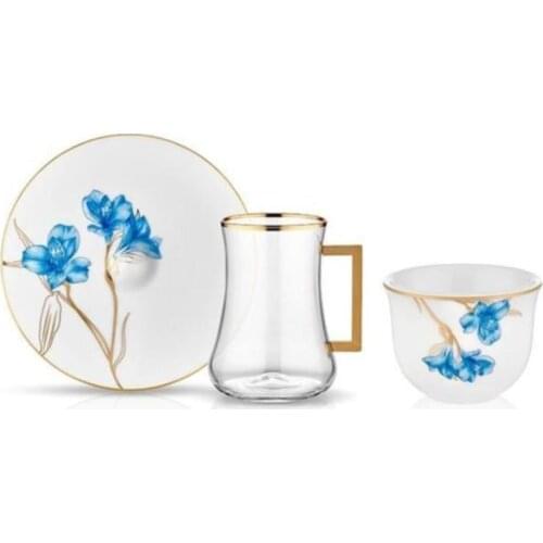 Collection Dervısh Handle Gawa Set 6 + 6 Lıly Bright Gold